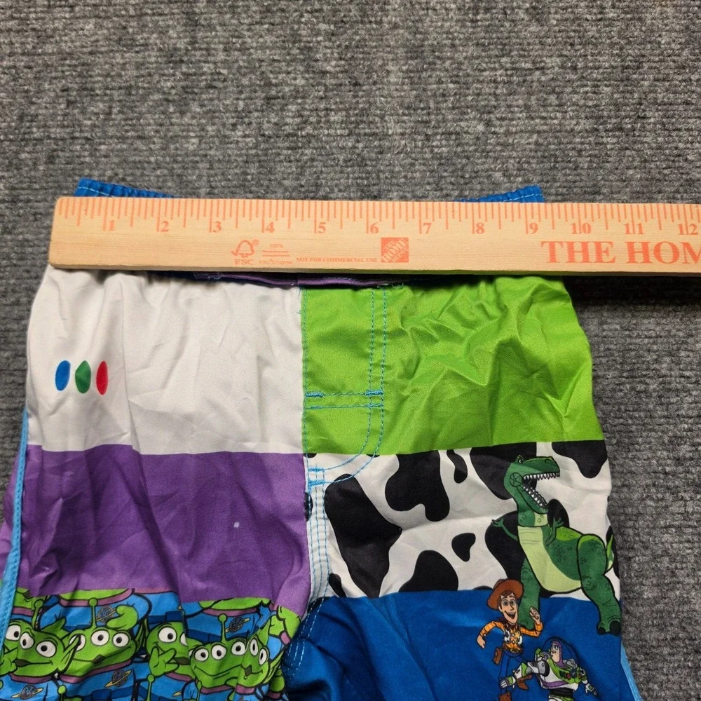 Disney Store Toy Story Swim Trunks Size 4 Boys Colorblock Woody Buzz Rex Aliens